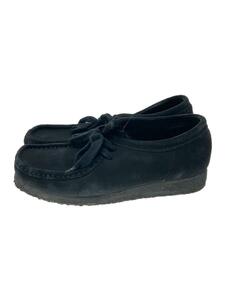 Clarks◆デッキシューズ/UK6/BLK/スウェード/261555197060