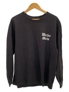 WACKO MARIA◆長袖Tシャツ/L/コットン/BLK/TIM LEHI LONG SLEEVE T-SHIRT/虎