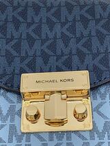 MICHAEL KORS◆フォーンクロスボディスモール/ショルダーバッグ/レザー/ブルー/ネイビー/35F0GXOL1L_画像5