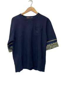 sacai◆袖着脱可/アロハドッキングカットソー/Tシャツ/2/コットン/NVY/無地/20-02208M