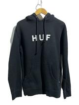 HUF◆パーカー/M/コットン/BLK_画像1