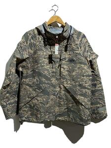 ALPHA INDUSTRIES◆ミリタリージャケット/M/ナイロン/KHK/カモフラ/TA1455-065