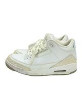 NIKE◆AIR JORDAN 3 RETRO/エアジョーダンレトロ/ホワイト/136064-111/27cm/WHT_画像1