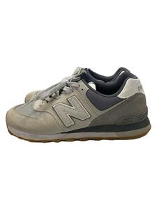 NEW BALANCE◆ローカットスニーカー/26cm/グレー/スウェード/ML574GRA/スウェード毛羽立ち有