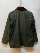 Barbour◆ジャケット/36/コットン/KHK/1502366/SL BEDALE JACLET/オイルドジャケット_画像2