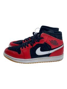 NIKE◆AIR JORDAN 1 MID_エアジョーダン 1 ミッド/27cm/RED