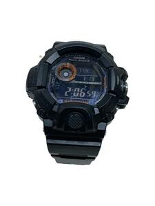 CASIO◆ソーラー腕時計・G-SHOCK/デジタル/BLK