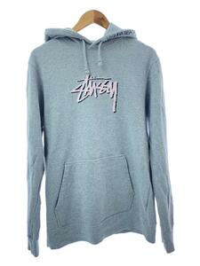 STUSSY◆パーカー/L/コットン/グレー/無地/ステューシー