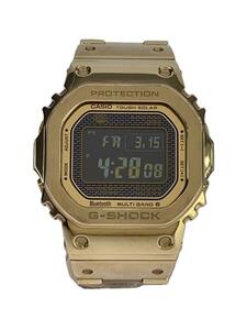 CASIO◆ソーラー腕時計・G-SHOCK/デジタル/ステンレス/GLD/GLD/SS