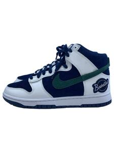 NIKE◆DUNK HIGH PRM EMB_ダンク ハイ プレミアム エンベデッド/27cm/NVY