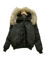 ALPHA INDUSTRIES◆フライトジャケット/L/ナイロン/グリーン/2010-576/N-2B_画像1