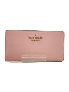 kate spade new york◆長財布/-/PNK/無地/レディース/WLR00145