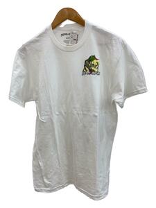 Fucking Awesome◆FROGMAN TEE/Tシャツ/M/コットン/WHT/SS TEE