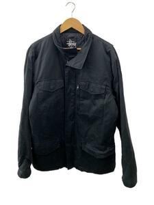 STUSSY◆M65/THERMOLITE/裏キルティングジャケット/XL/ポリエステル/BLK