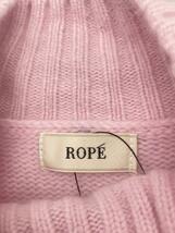 ROPE◆セーター(厚手)/38/ウール/PNK/無地_画像3