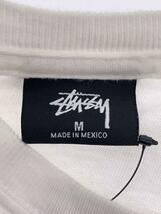 STUSSY◆Tシャツ/M/コットン/WHT/プリント_画像3