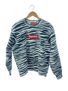 Supreme◆22FW/Box Logo Crewneck Zebra/スウェット/S/コットン/WHT/総柄