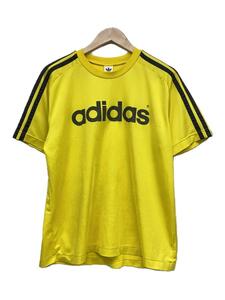 adidas◆デサント製/Tシャツ/M/ポリエステル/YLW