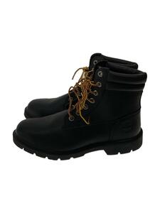 Timberland◆YOUTH 6 INCH BASIC BOOT/レースアップブーツ/27cm/BLK/レザー/A1OT6