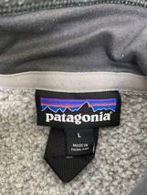 patagonia◆フリースジャケット/L/ポリエステル/GRY/25527FA17_画像3