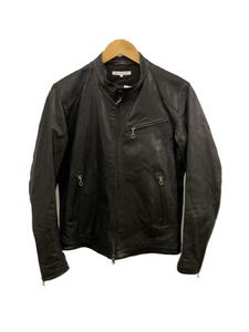 UNITED ARROWS green label relaxing◆シングルライダースジャケット/S/羊革/BLK/3225-106-0477