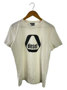 DIESEL◆Tシャツ/M/コットン/WHT/プリント/23ss