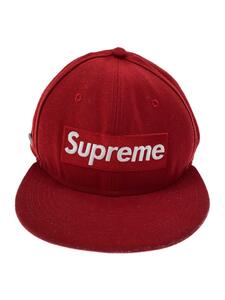 Supreme◆キャップ/7 5/8/ポリエステル/RED/メンズ