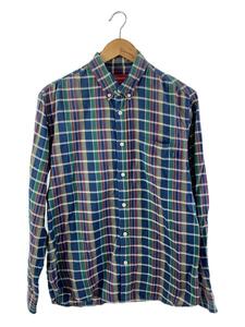 Supreme◆12SS/Prep Plaid Shirt/長袖シャツ/M/コットン/GRN/チェック