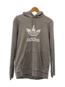 adidas◆パーカー/L/コットン/GRY