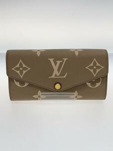 LOUIS VUITTON◆ポルトフォイユ・サラNM/M81049/長財布/レザー/BEG/モノグラム/LV