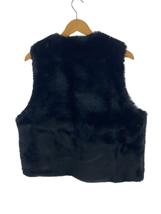 CULLNI◆Side Open Eco Fur Zip Vest/22AW/ベスト/1/BLK/22-AW-017/黒_画像2