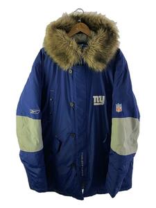 NFL TEAM APPAREL◆GIANTS FOOTBALL/ダウンジャケット/XL/ポリエステル/NVY