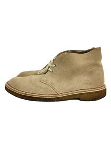 Clarks◆チャッカブーツ/-/BEG/スウェード