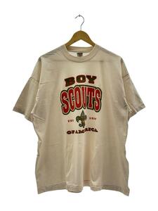 FRUIT OF THE LOOM◆BOY SCOUTS/Tシャツ/XXL/コットン/PNK/プリント