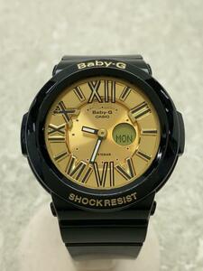 CASIO◆クォーツ腕時計・Baby-G/デジアナ/BLK