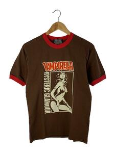 HYSTERIC GLAMOUR◆Tシャツ/S/コットン/BRW/プリント/02222CT02/22SS/VAMPIRELLA HYSTERIC ISS