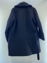 COMOLI◆19aw/ショールカラーコート/コート/1/ウール/ネイビー/Q03-04009_画像2