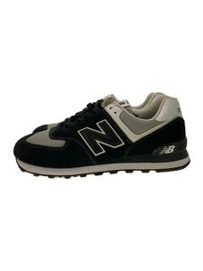 NEW BALANCE◆ローカットスニーカー/27.5cm/BLK/スウェード/ML574SSN