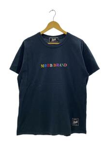 MOBB◆フロントロゴ/刺繍/Tシャツ/L/コットン/BLK