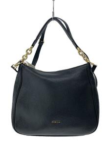 FURLA◆ハンドバッグ/レザー/GRY/無地/BYP3COM HSF000/2WAY