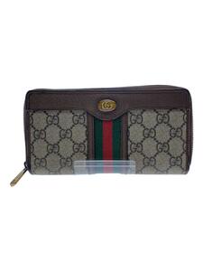 GUCCI◆長サイフ_GGスプリーム/PVC/BEG/レディース