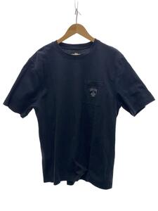 STUSSY◆Tシャツ/L/コットン/BLK/無地/クローバー