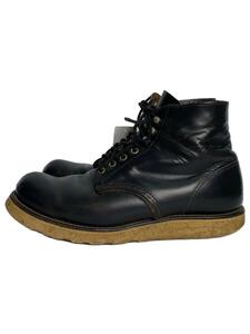 RED WING◆犬タグ/ブーツ/US8.5/BLK/レザー/08165●