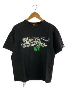 HUMAN MADE◆Tシャツ/L/コットン/BLK/プリント