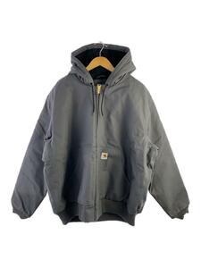 Carhartt◆DUCK QUILTED FLANNEL-LINED ACTIVE JACKET/XL/コットン/グレー