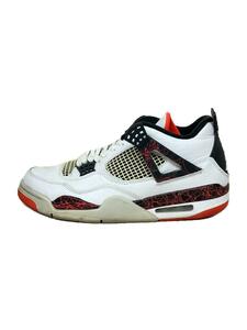 NIKE◆AIR JORDAN 4 RETRO/ホワイト/308497-116/28cm/WHT