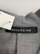 mizuiro ind◆スキッパーシャツワンピース/ウール/GRY/無地_画像3