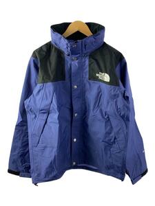 THE NORTH FACE◆MOUNTAIN RAINTEX JACKET_マウンテンレインテックスジャケット/L/ナイロン/BLU/無地