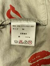 PHINGERIN◆パジャマシャツ/SIZE:M/コットン/GRY/総柄/PD-171-FST-R01_画像4