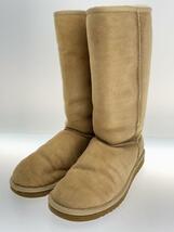 UGG australia◆ブーツ/ベージュ/スウェード/size:W8/5815/クラシックトール ロングブーツ_画像2